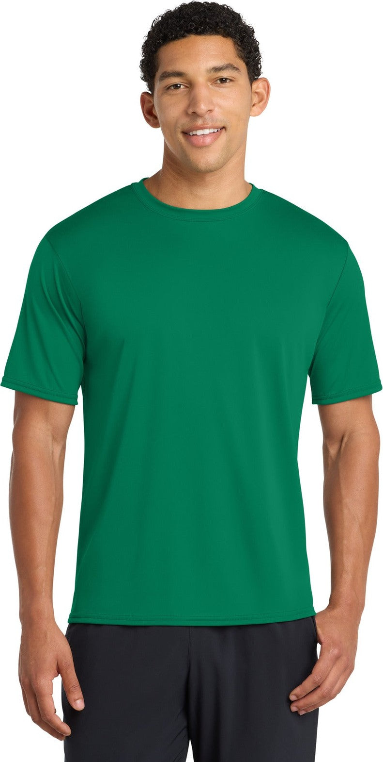 Front View of Kelly Port & Co Performance Tee. PC380