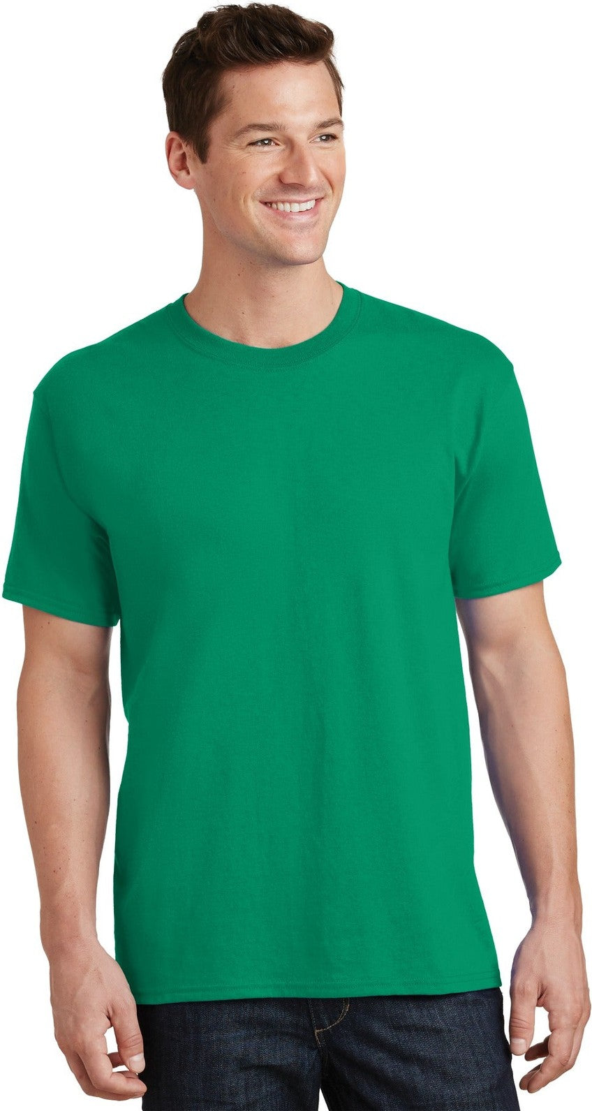 Front View of Kelly Port & Co Tall Core Cotton Tee PC54T