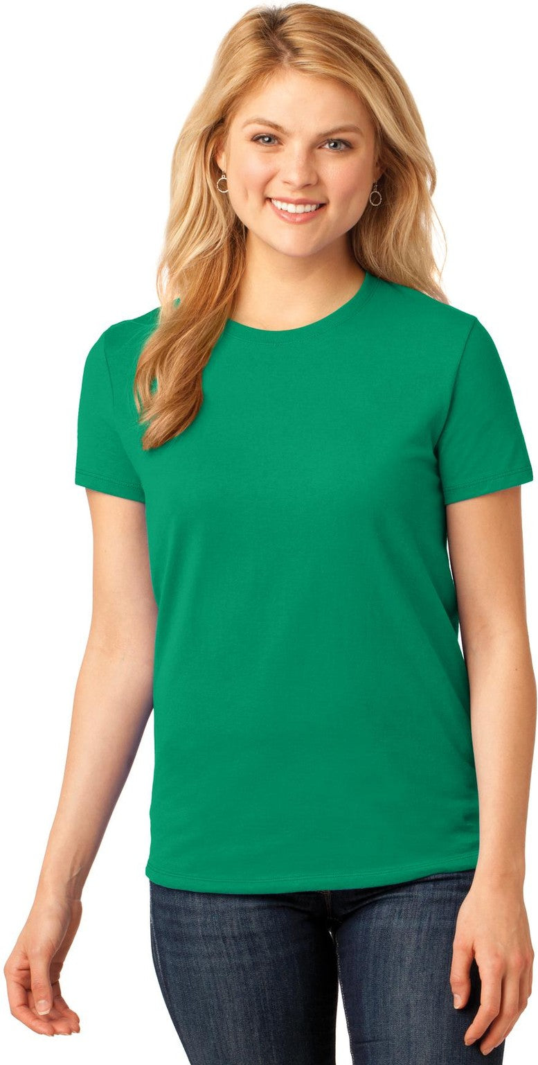 Front View of Kelly Port & Co Women's Core Cotton Tee. LPC54