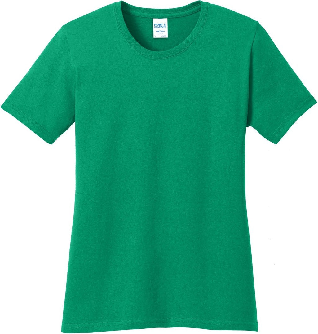 Front View of Kelly Port & Co Women's Core Cotton Tee. LPC54