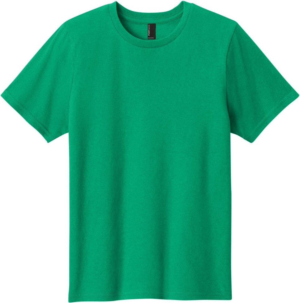 Front View of Kelly Port & Co Youth Easy Cotton Tee PC43Y