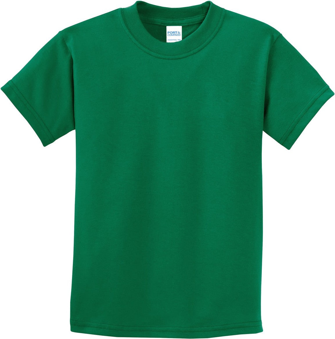 Front View of Kelly Port & Co Youth Essential Tee. PC61Y