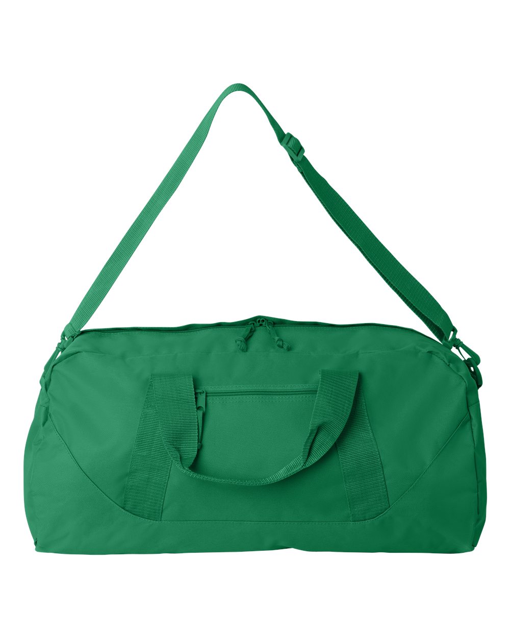 Front View of Kelly Recycled 23 1/2&quot; Large Duffel Bag - 8806