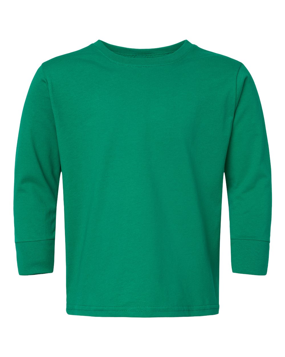 Front View of Kelly Toddler Fine Jersey Long Sleeve Tee - 3302