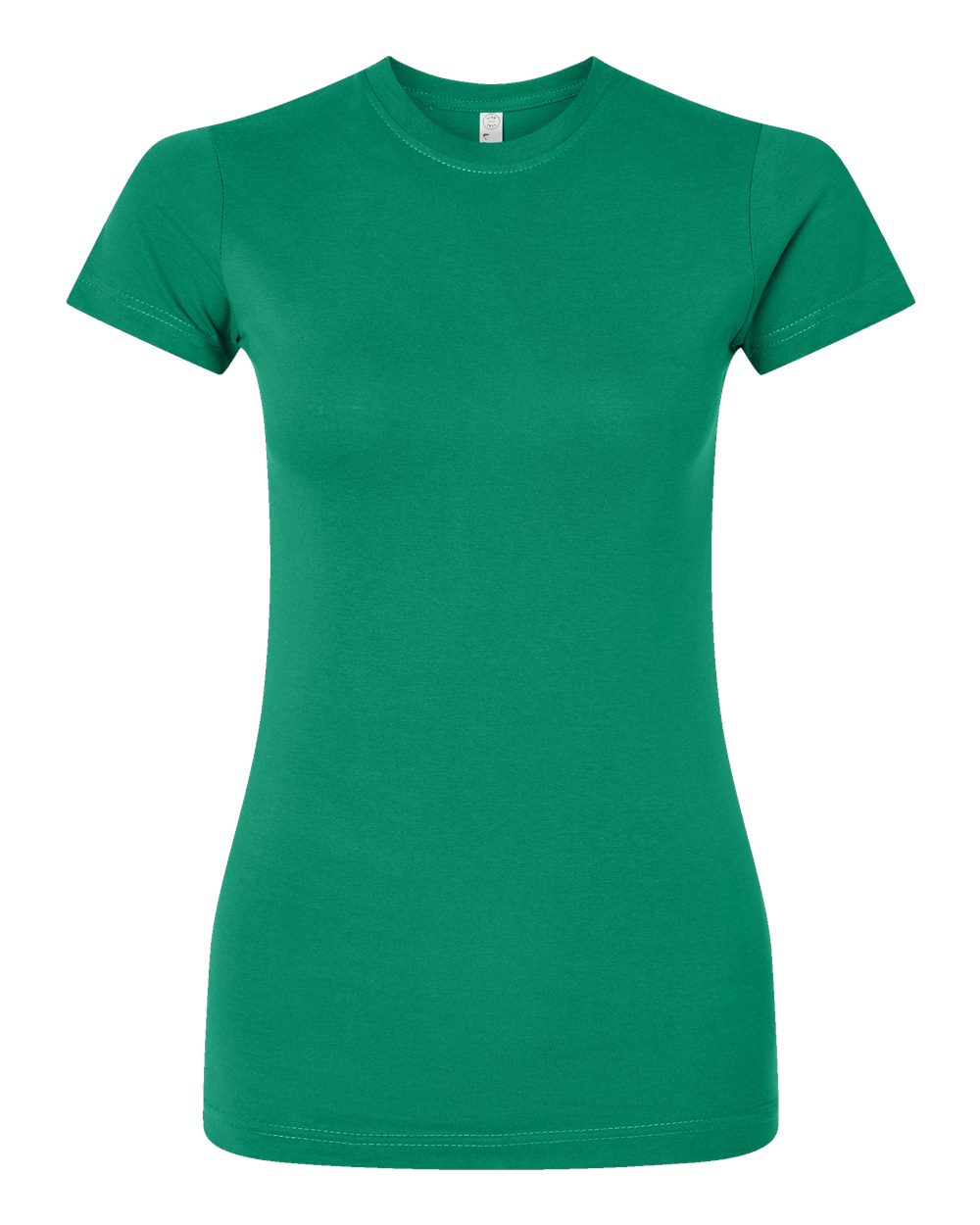 Front View of Kelly Women's Fitted Fine Jersey Tee - 3616