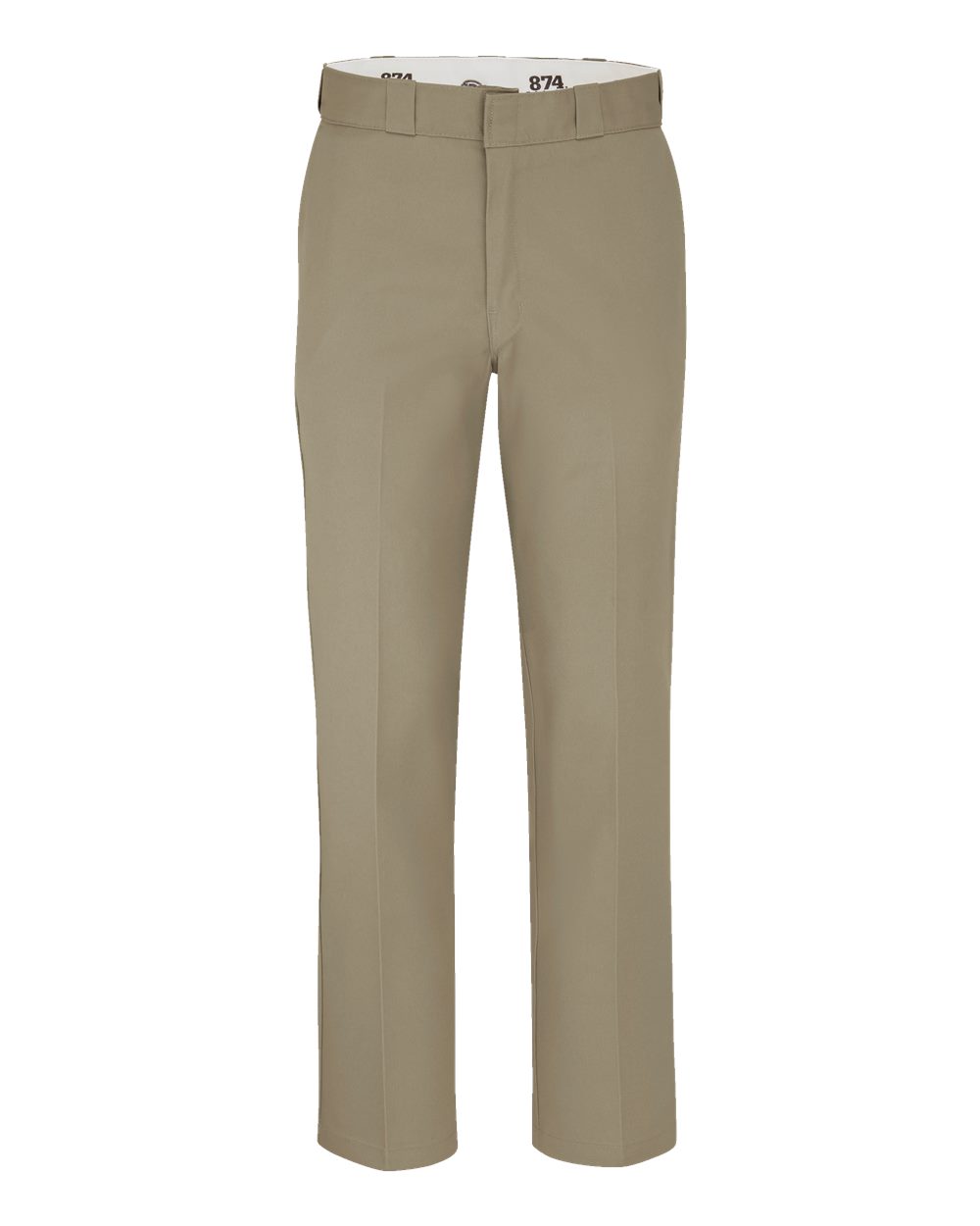 Front View of Khaki - 30I Industrial 874® Work Pants - Odd Sizes - P874ODD
