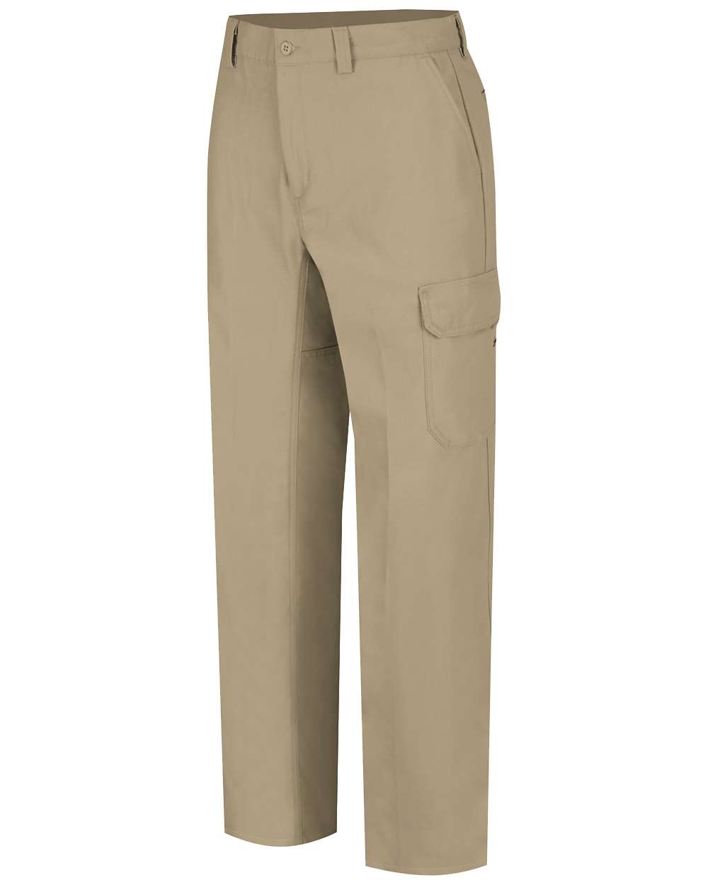 Front View of Khaki - 32I Functional Cargo Pants - Extended Sizes - WP80EXT