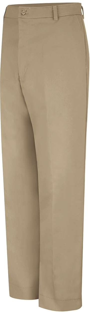 Front View of Khaki - 36I Cell Phone Pocket Pants - PT2C