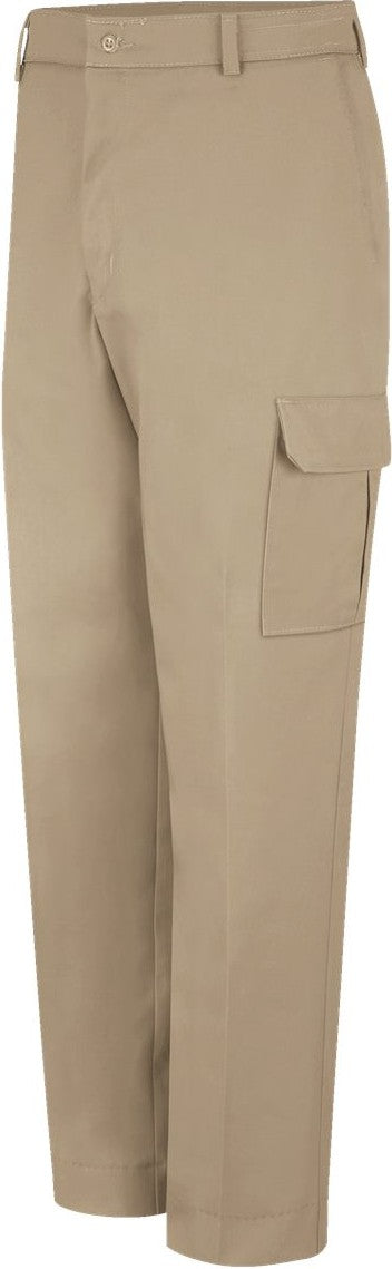 Front View of Khaki - 36I Industrial Cargo Pants - PT88