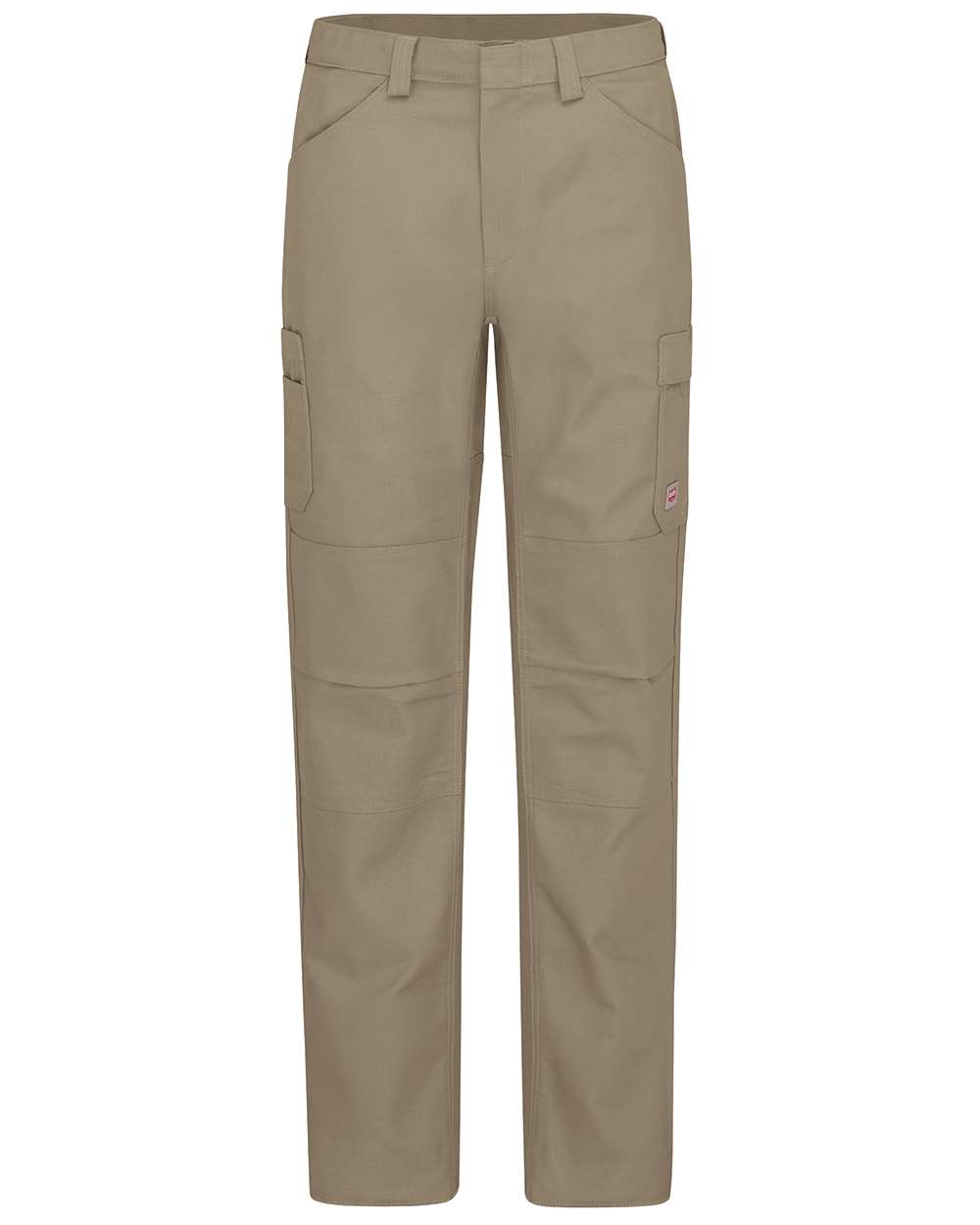 Front View of Khaki - 36I Shop Pants - PT2A
