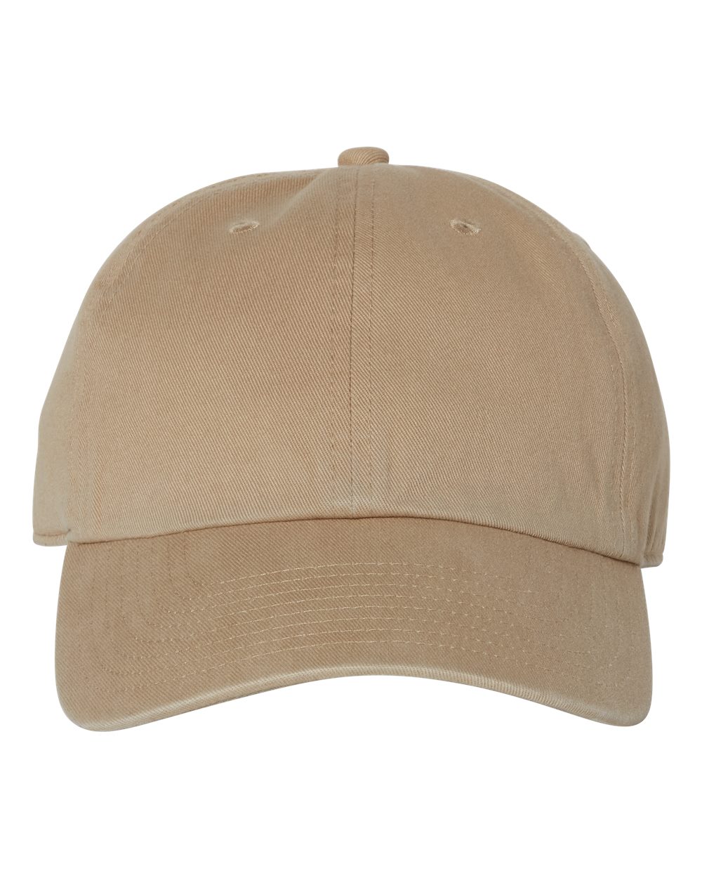 Front View of Khaki Clean Up Cap - 4700