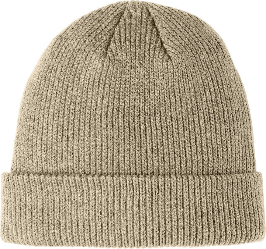 Front View of Khaki Port Authority Cozy Cuffed Beanie C977