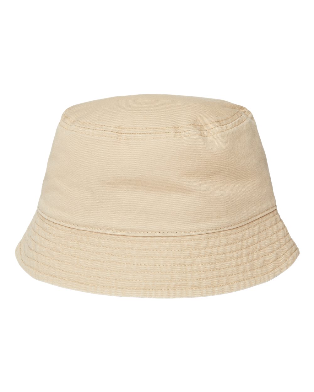 Front View of Khaki Sustainable Bucket Hat - POWELL