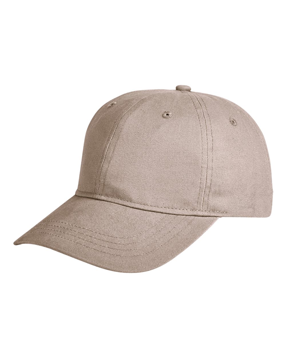 Front View of Khaki Ultimate Dad Hat - BA611