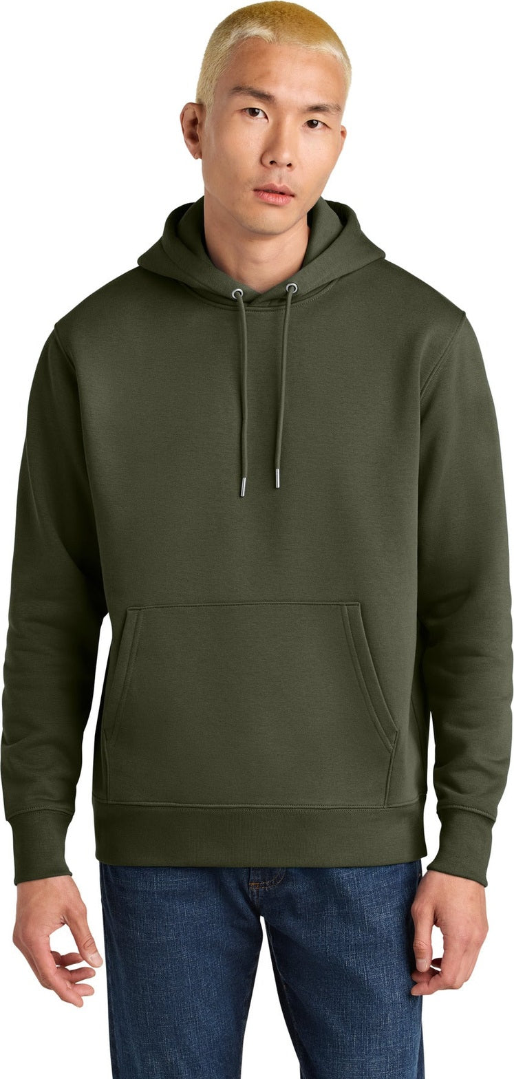 Front View of KhakiGreen Stanley/Stella Unisex Cruiser 2.0 Hooded Sweatshirt SXU003