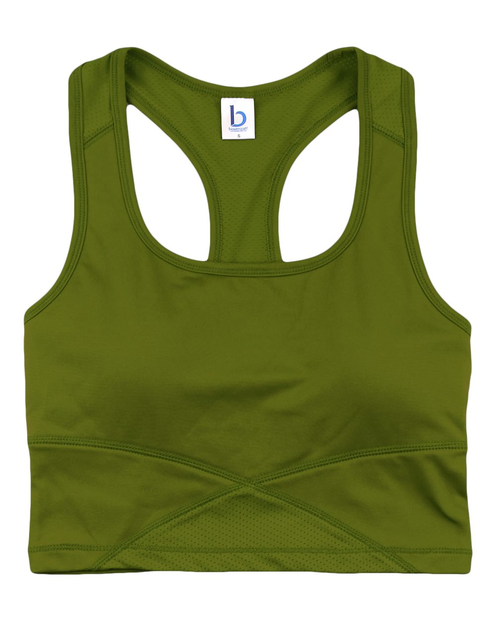 Front View of Kiwi Girls' Cropped Middie Tank - YS83