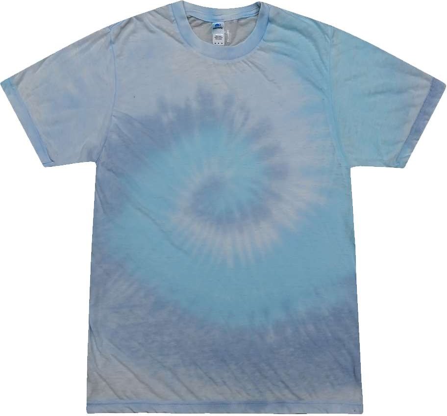 Front View of Lagoon Festival Tie-Dyed Burnout T-Shirt - 1090