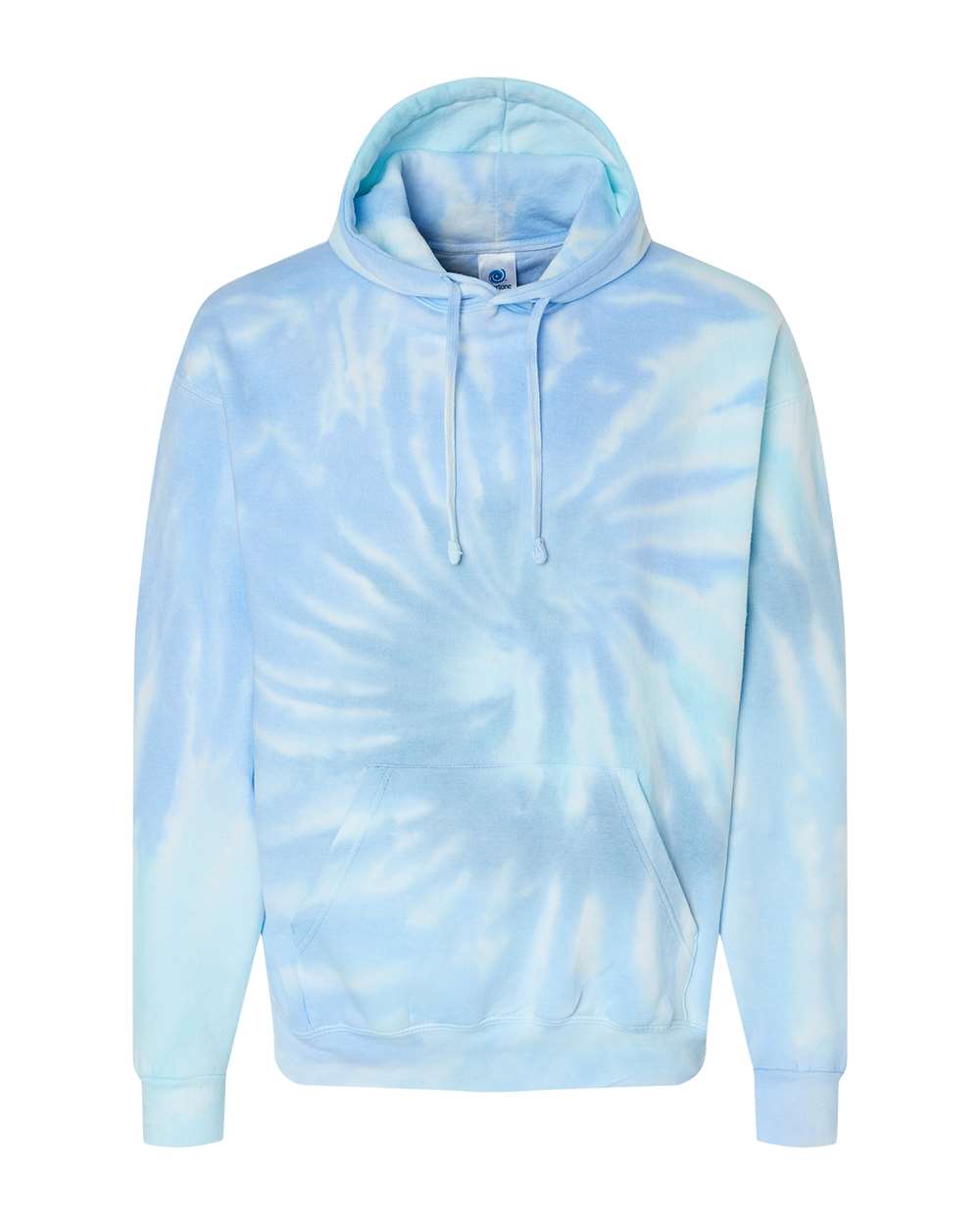 Front View of Lagoon Youth Tie-Dyed Hooded Sweatshirt - 8777Y