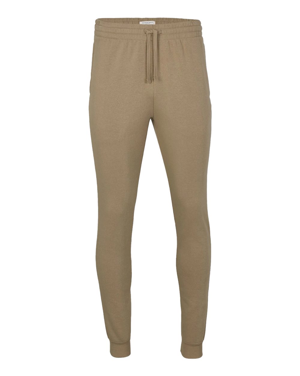 Front View of Latte Fleece Joggers - BM6602