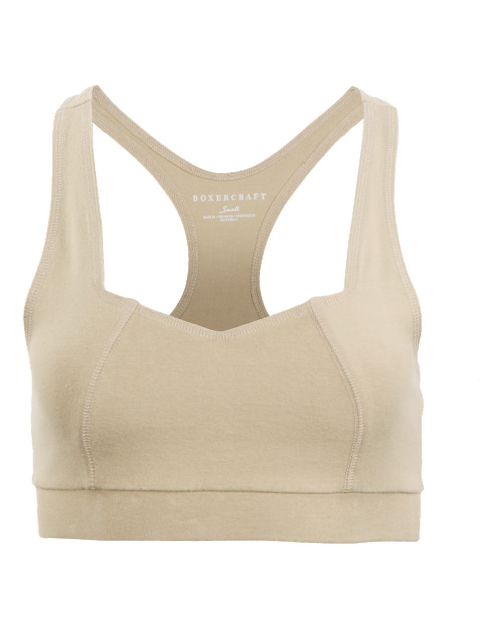 Front View of Latte Women's Sweetheart Sports Bra - BW2701