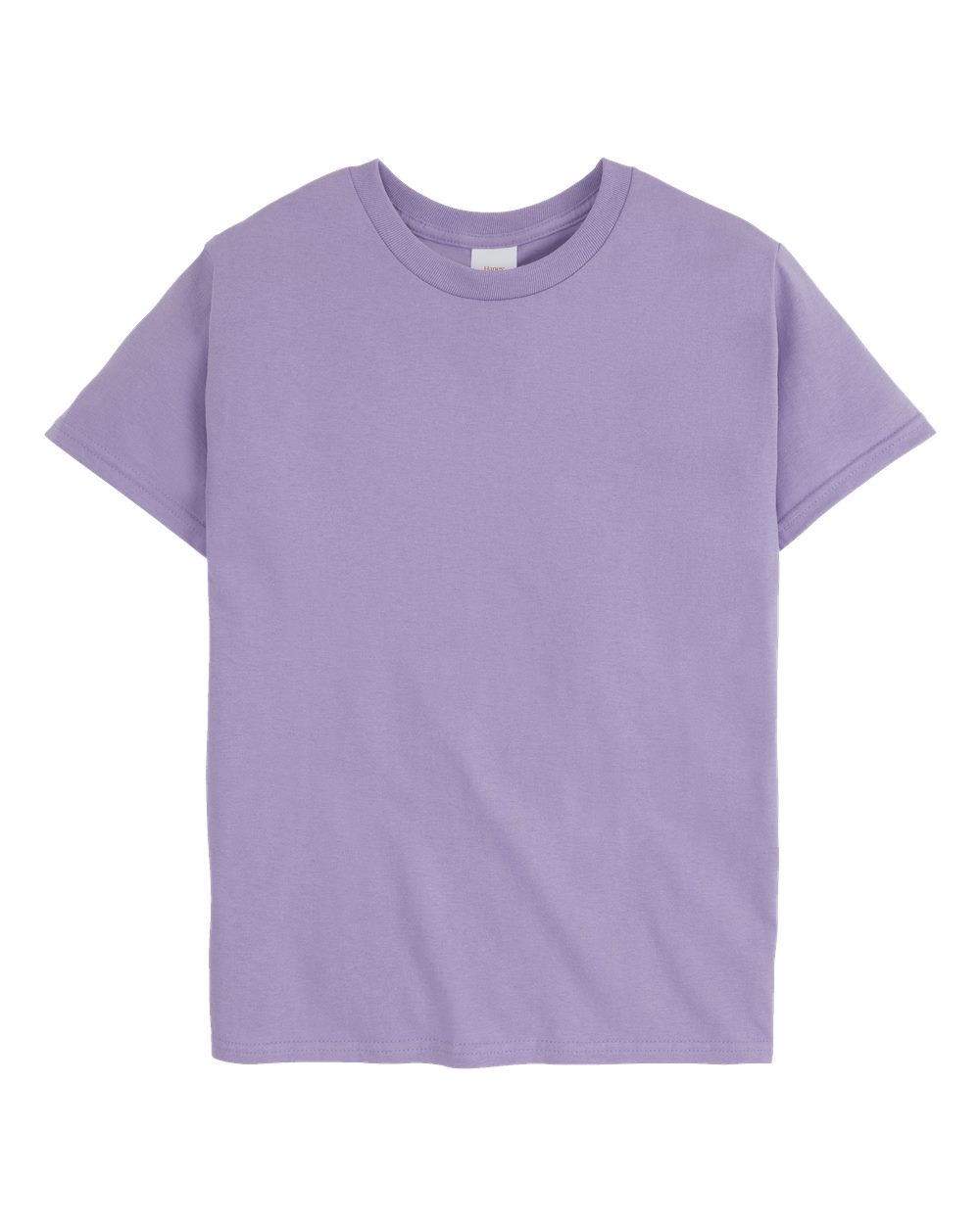Front View of Lavender Authentic Youth T-Shirt - 5450