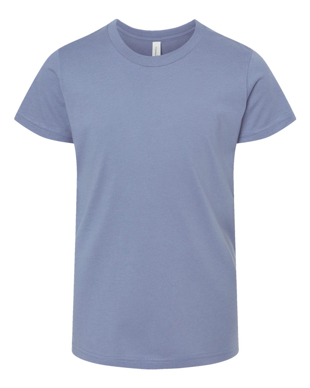 Front View of Lavender Blue Youth Jersey Tee - 3001Y
