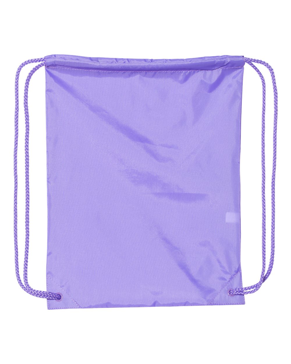 Front View of Lavender Drawstring Pack with DUROcord - 8881