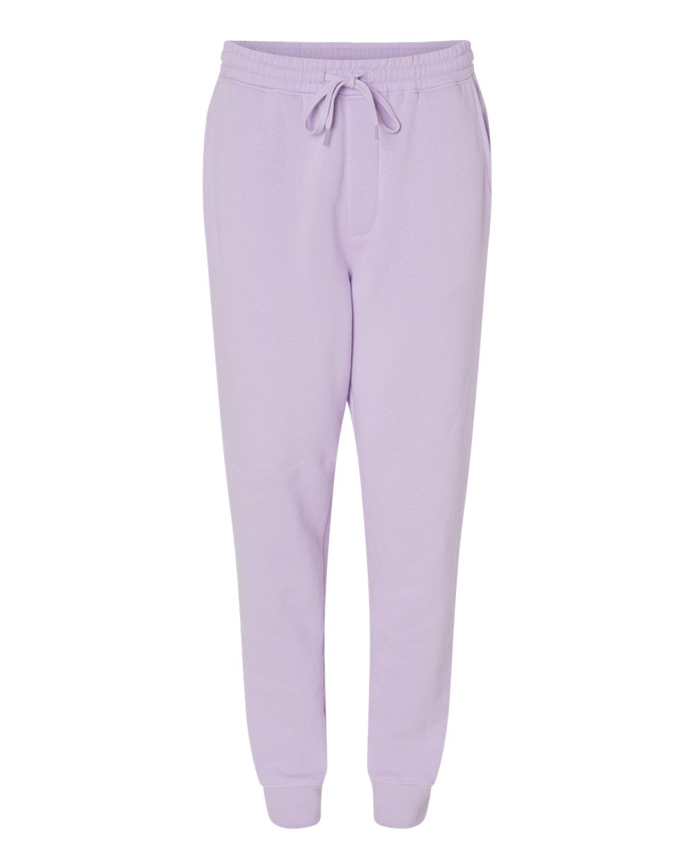 Front View of Lavender Midweight Fleece Pants - IND20PNT