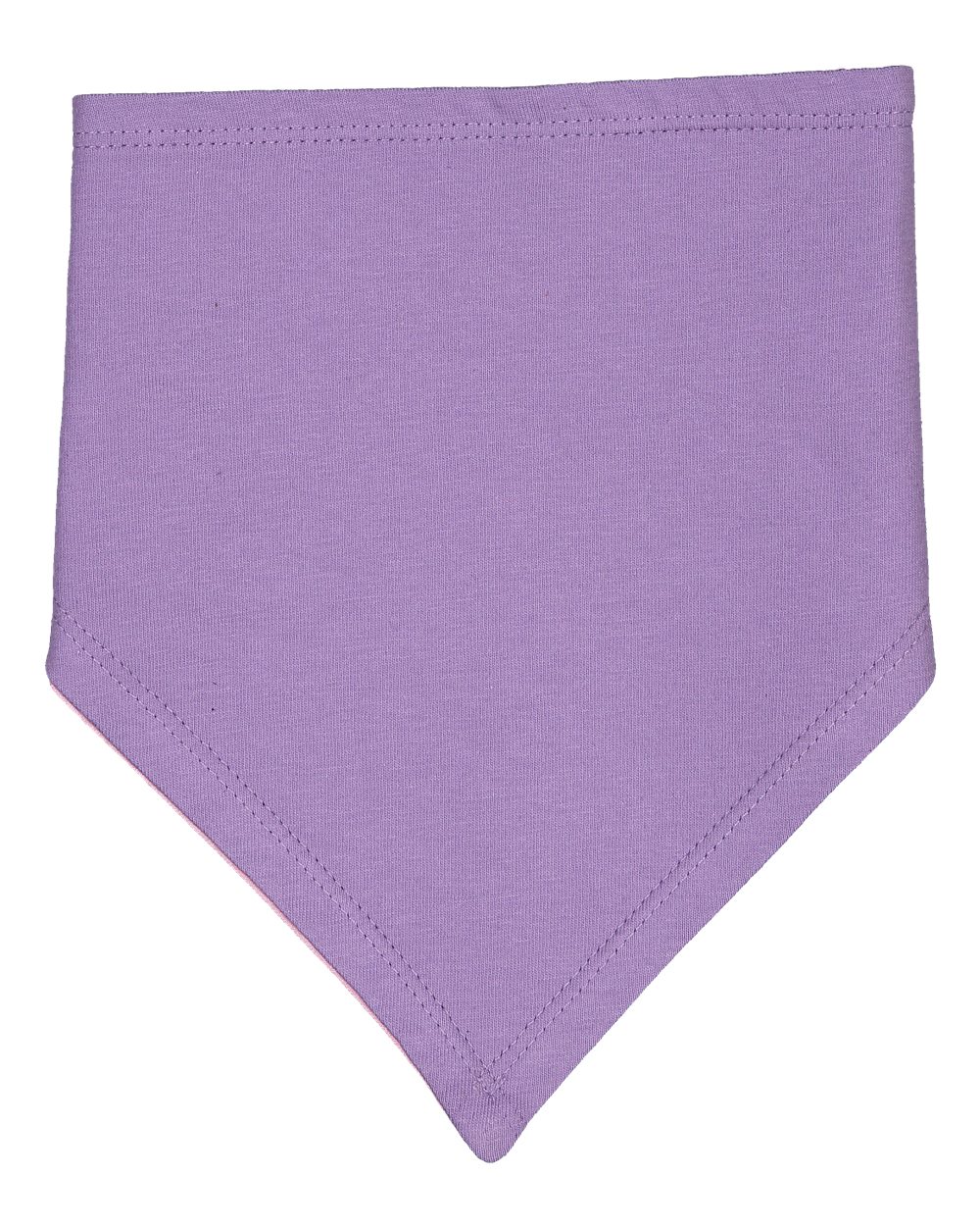 Front View of Lavender/ Pink Premium Jersey Bandana Bib - 1012