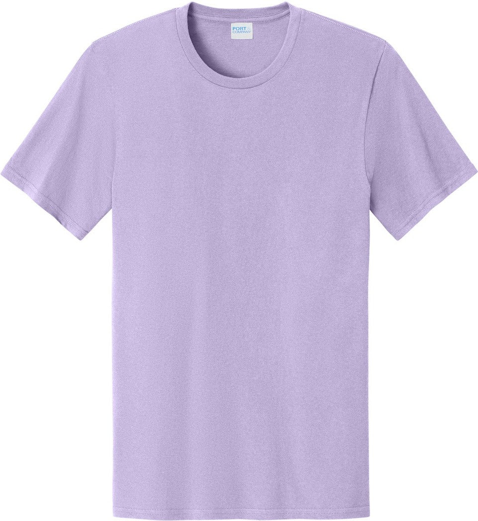 Front View of Lavender Port & Co Easy Cotton Tee PC43