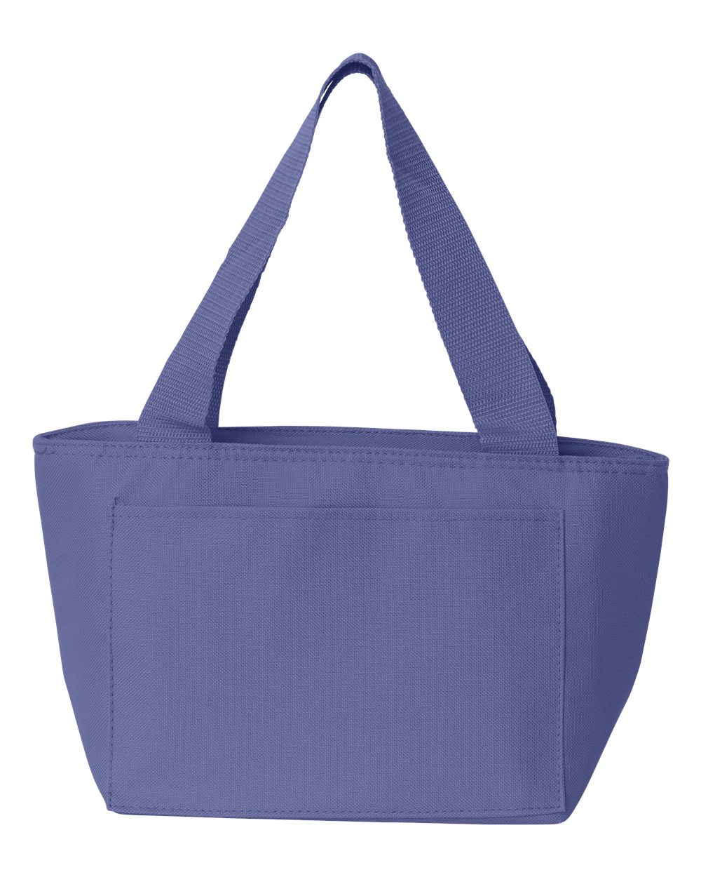 Front View of Lavender Recycled Cooler Bag - 8808