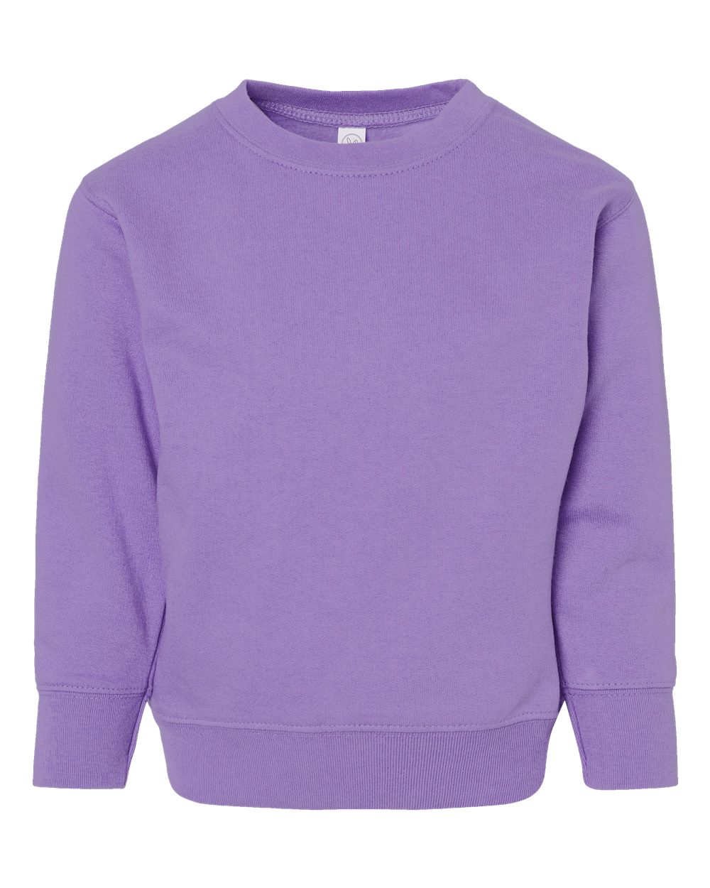 Front View of Lavender Toddler Fleece Crewneck Sweatshirt - 3317