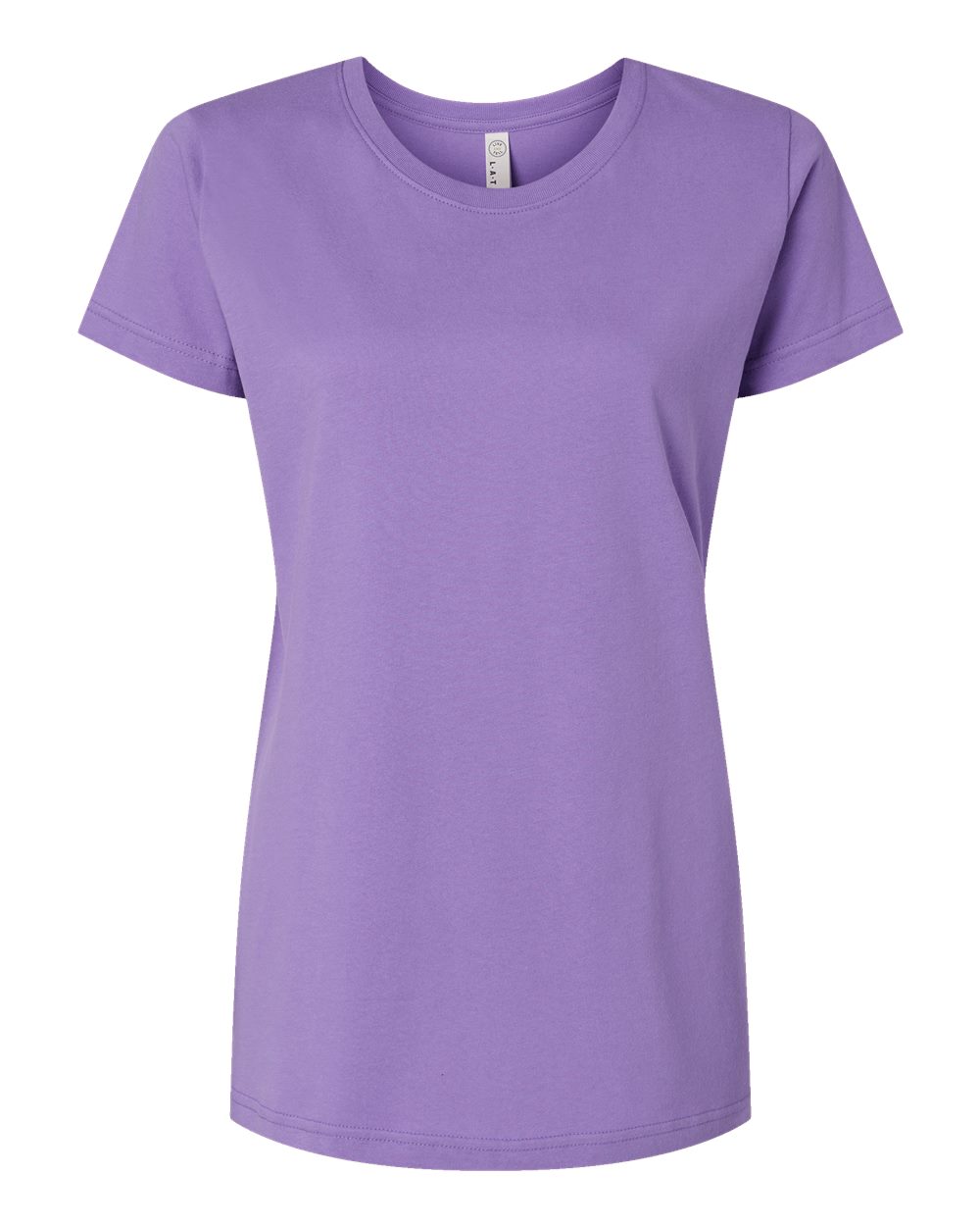 Front View of Lavender Women's Fine Jersey Tee - 3516