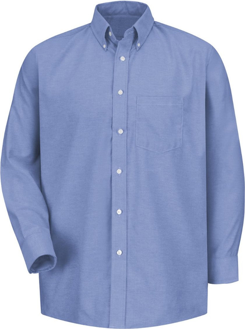 Front View of LB-Light Blue 35 Executive Oxford Dress Shirt - SR70