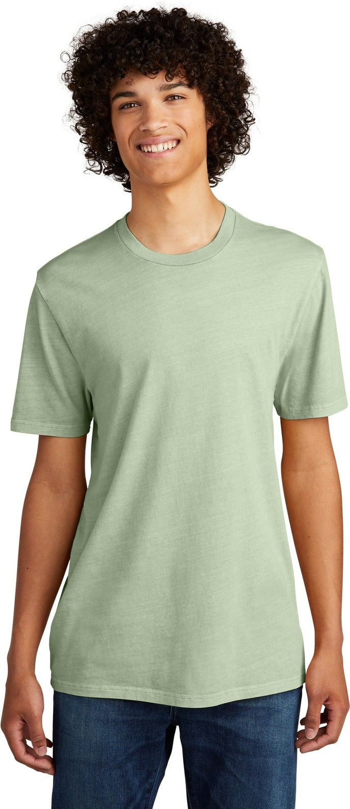 Front View of LichenGrn Allmade Unisex Mineral Dye Organic Cotton Tee AL2400
