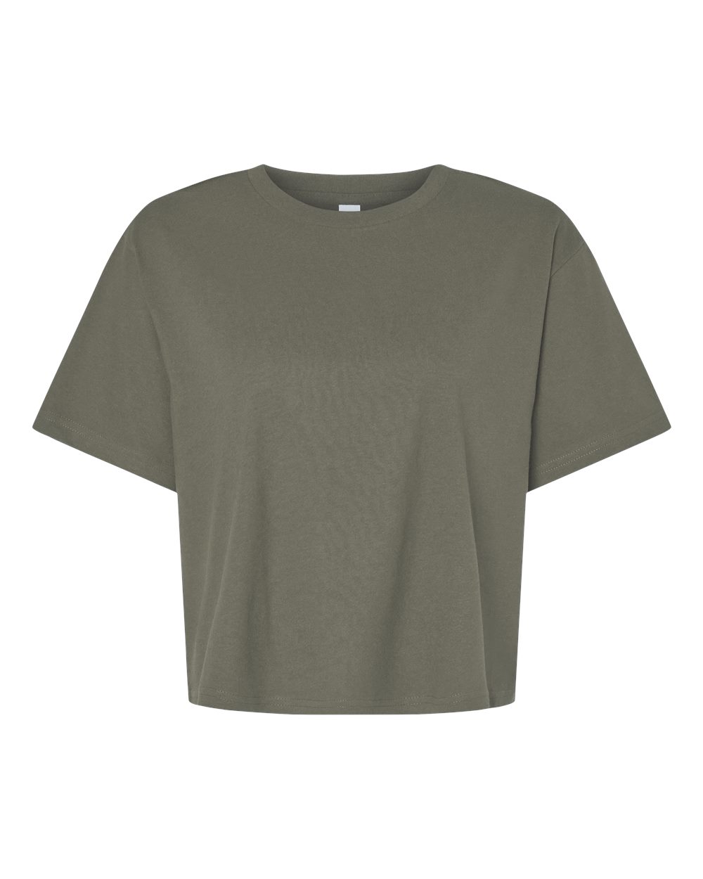 Front View of Lieutenant Women&#39;s Fine Jersey Boxy Tee - 102