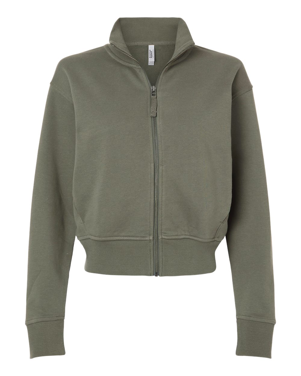Front View of Lieutenant Women's French Terry Full-Zip Jacket - FTJ00 plain