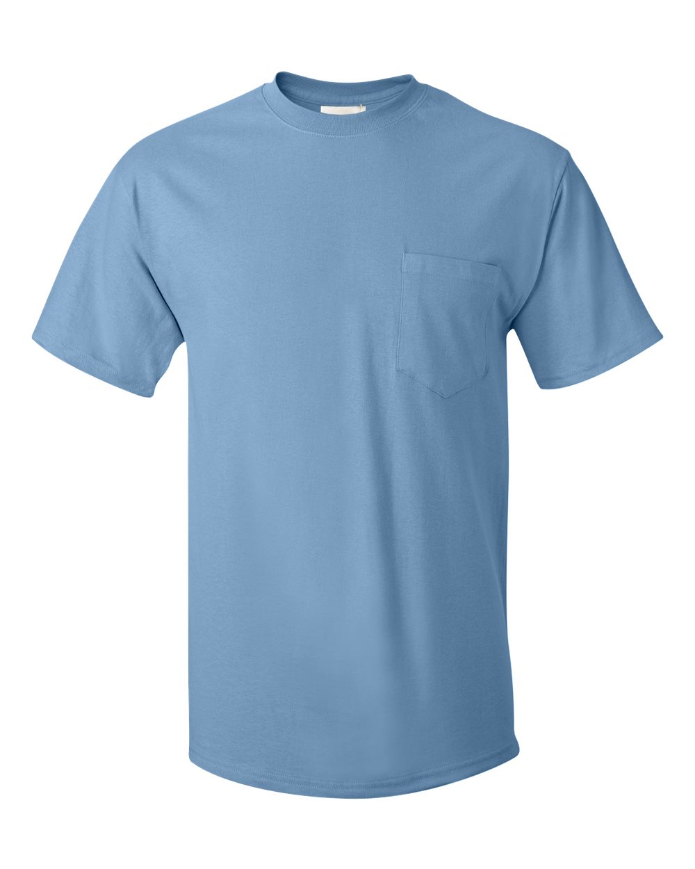 Light Blue Authentic Pocket T-Shirt - 5590