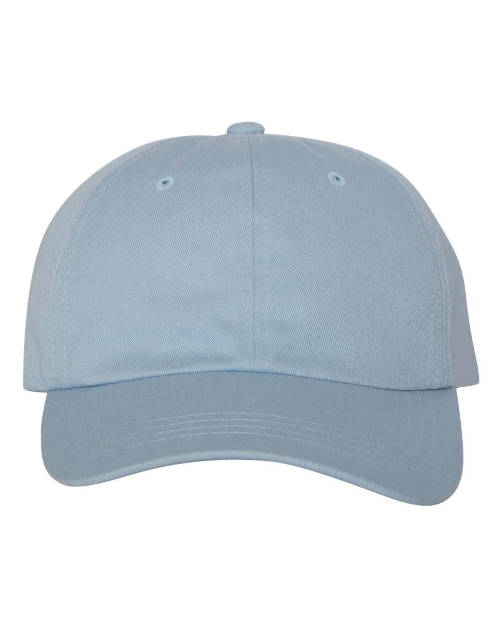Front View of Light Blue Classic Dad Hat - 6245CM