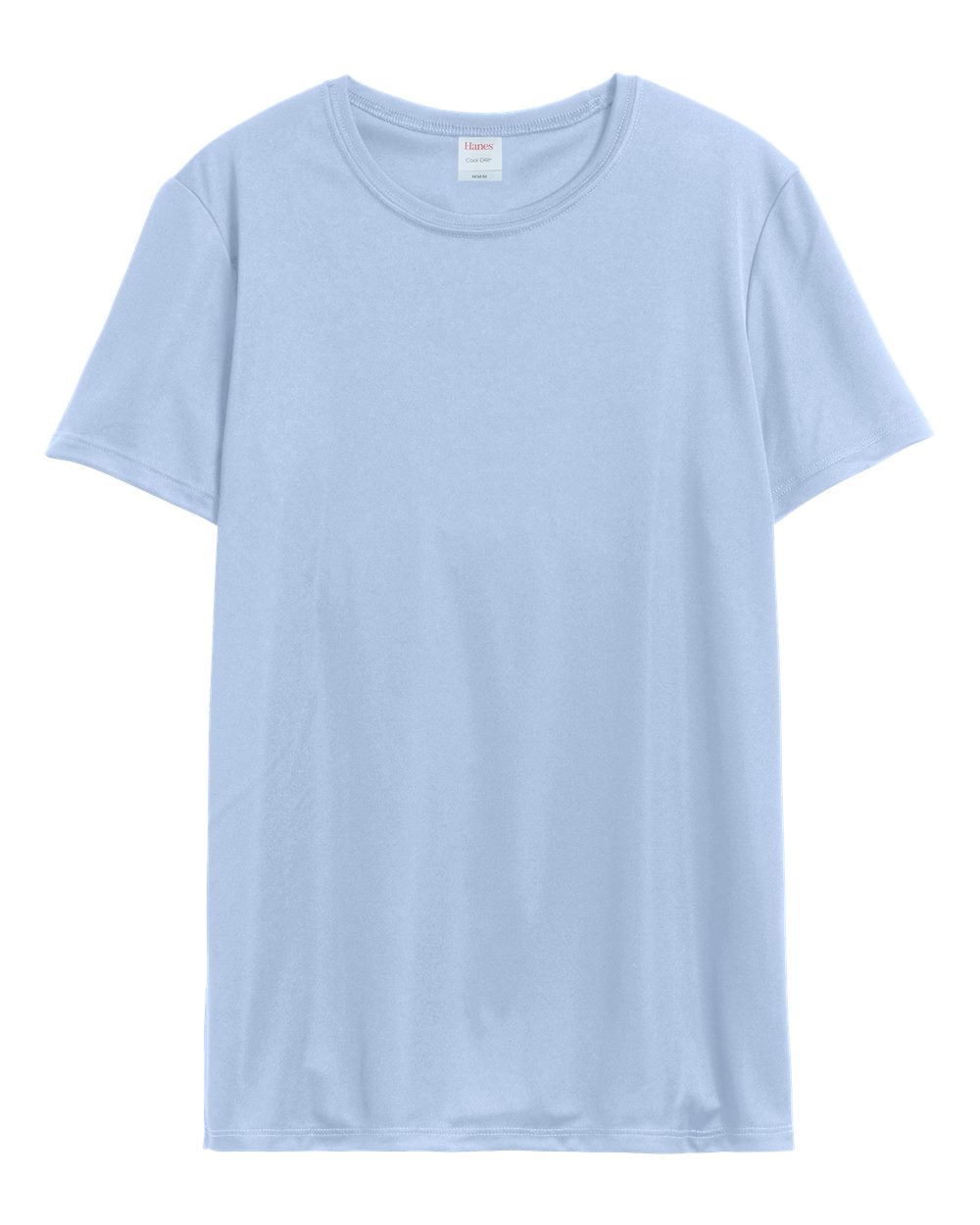Front View of Light Blue Cool DRI® Women's Performance T-Shirt - 4830