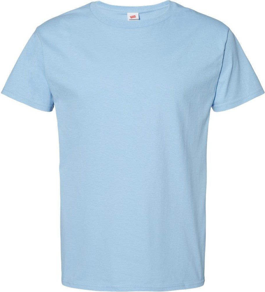Front View of Light Blue Essential-T T-Shirt - 5280