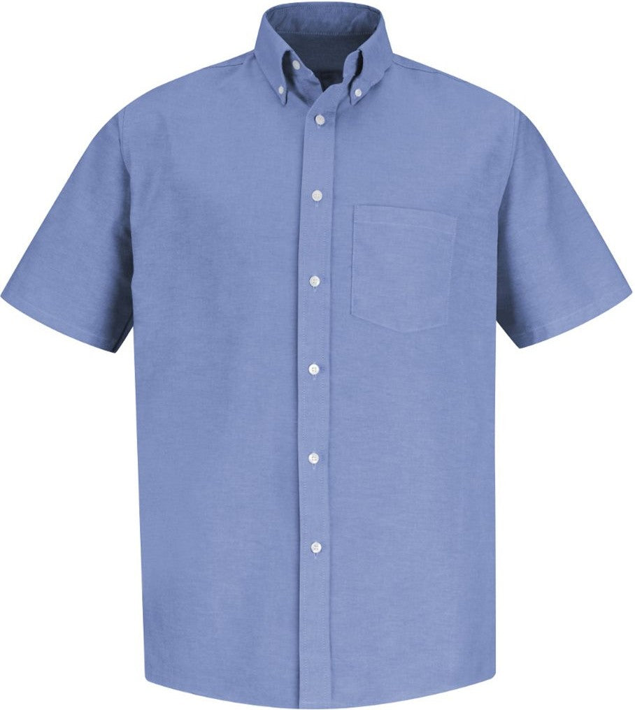 Front View of Light Blue Executive Oxford Dress Shirt - Tall Sizes - SR60T