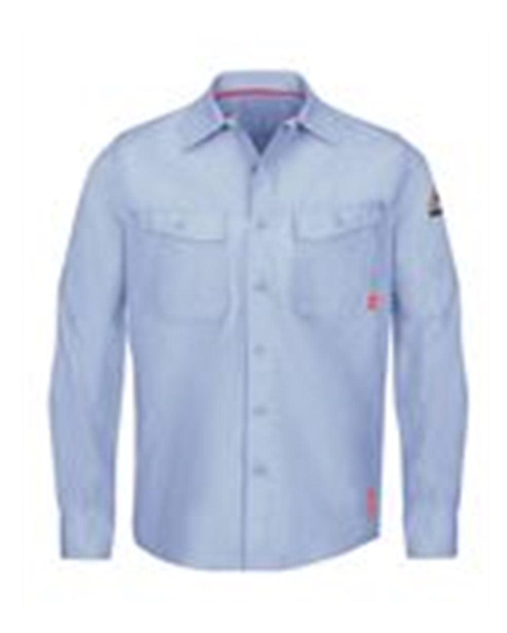 Front View of Light Blue iQ Series® Endurance Work Shirt - Tall Sizes - QS40T