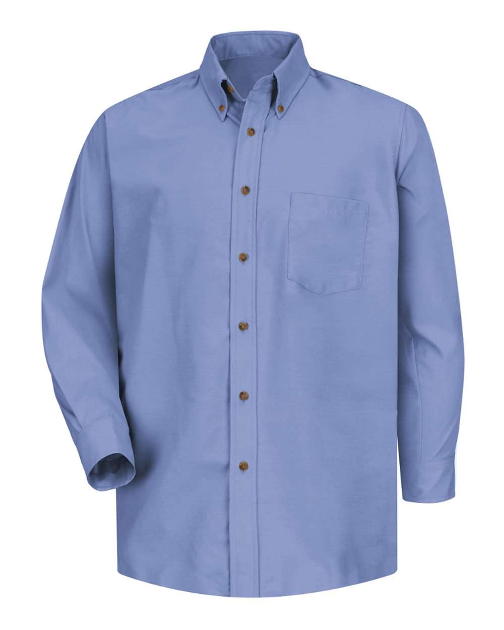 Front View of Light Blue - Sleeve 36/37 Poplin Dress Shirt - SP90