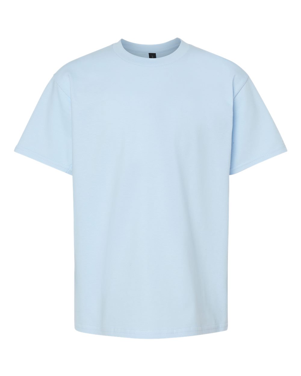 Front View of Light Blue Softstyle® Youth Midweight T-Shirt - 65000B