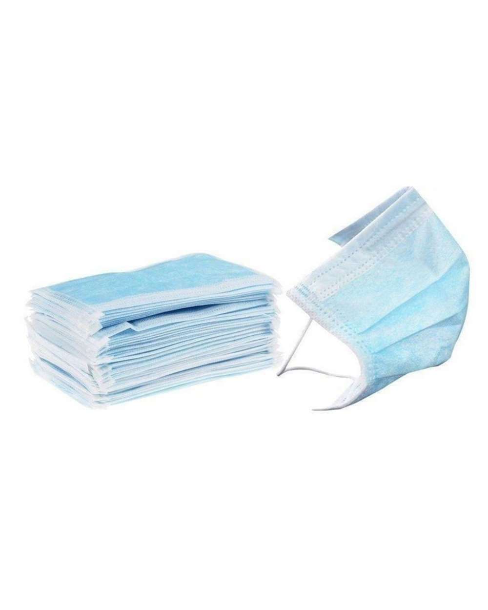 Front View of Light Blue Third Party Certified Level 3 Surgical Face Mask - L3S-Mask