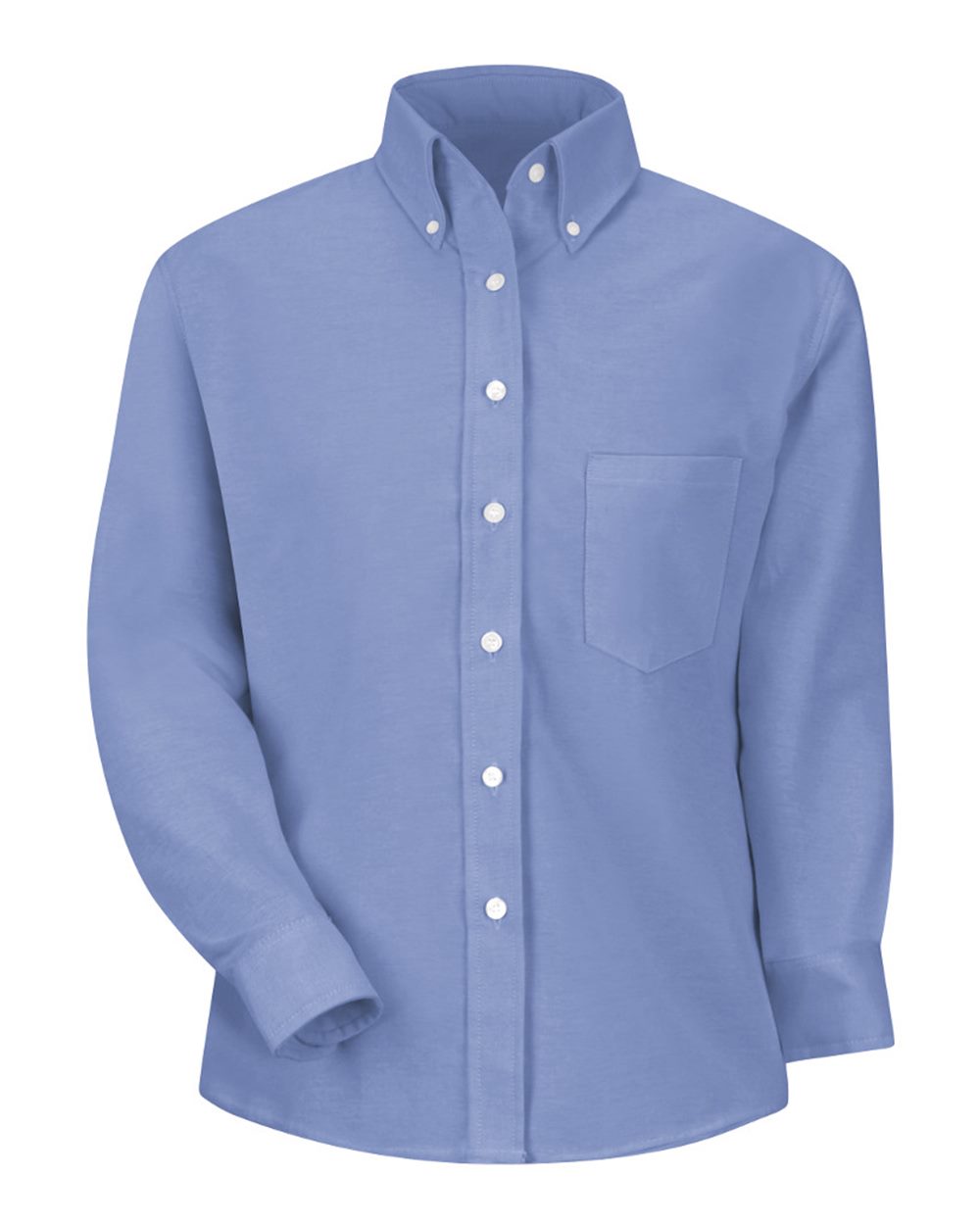 Front View of Light Blue Women's Executive Dress Shirt - SR71