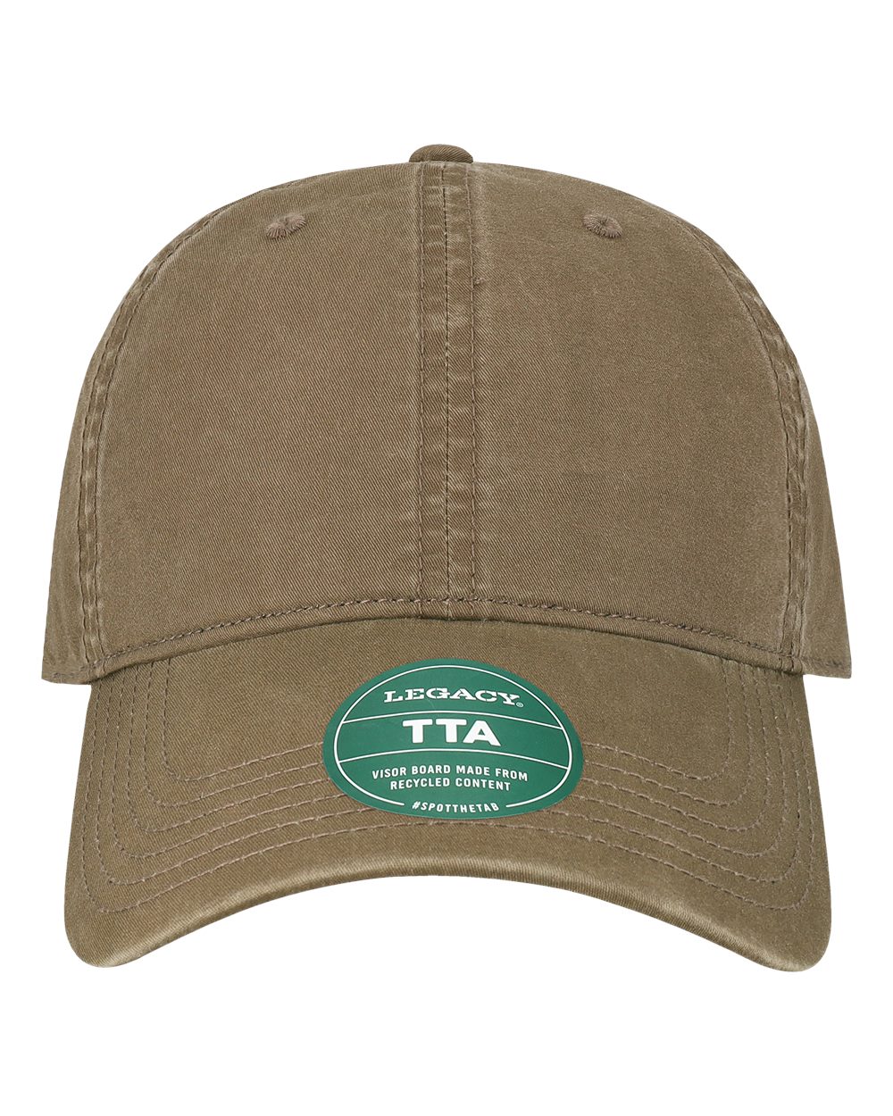 Front View of Light Brown Terra Twill Cap - TTA