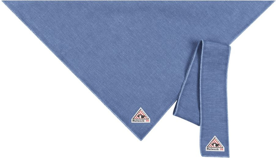 Front View of Light Denim Bandana & Head Tie Comfortouch - HLB6