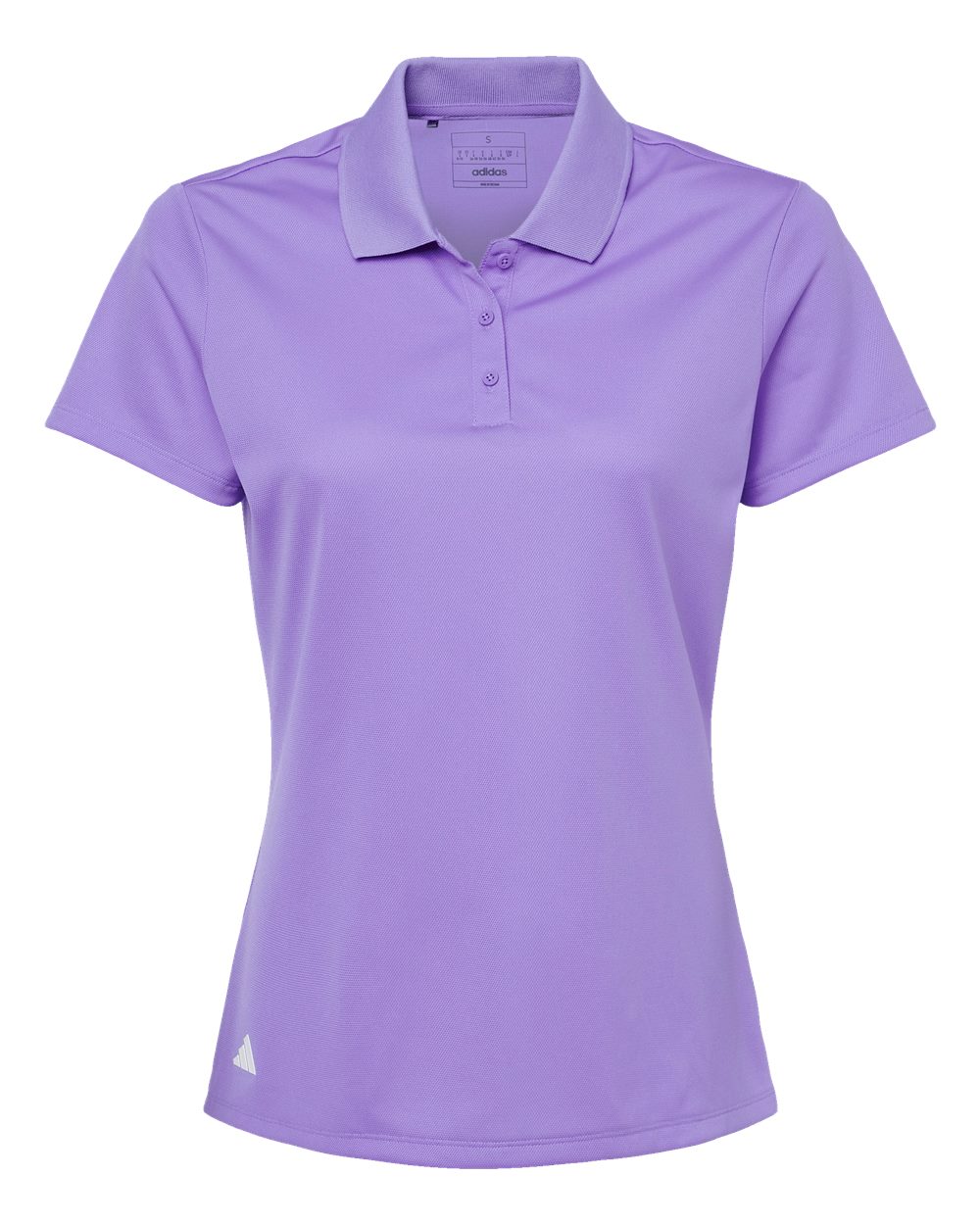 Front View of Light Flash Purple Women's Basic Sport Polo - A431